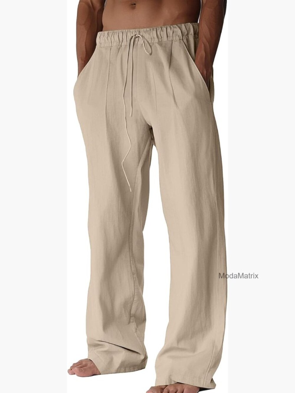 Matix Natural/Tan Drawstring Relaxed Chinos